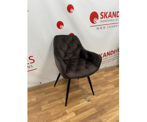 Silla de cocina Karsten (Terciopelo marrón)